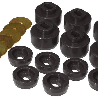 Prothane 07-14 Chevy Silverado Body Mount 12 Bushing Kit - שחור