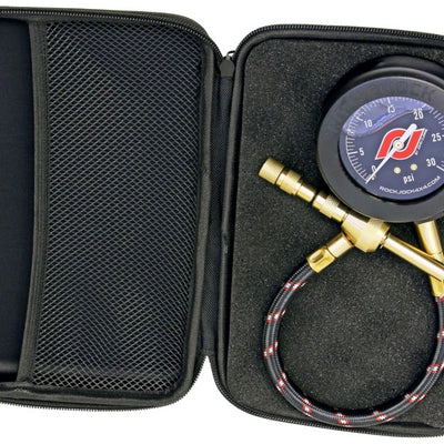 RockJock Elite Analog Tire Deflator 3in נירוסטה במילוי נוזלי מד חרוז ידידותי