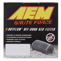 מסנן אוויר חרוטי של AEM Dryflow 2.75 אינץ' מזהה אוגן / 6 אינץ' OD בסיס / 5.125 אינץ' OD עליון / 9.125 אינץ' גובה