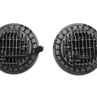 Raxiom 97-18 Jeep Wrangler TJ/JK Axial סדרה פנסי LED Daymaker- בית כרום (עדשה שקופה)