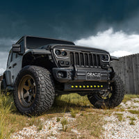 ORACLE Lighting 2019+ Jeep Wrangler JL Skid Plate עם פולטי לד משולבים - צהוב ראה אחריות