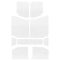 DEI 18-23 ג'יפ רנגלר JL 4 דלתות כיסוי מחצלת בום - 9 חלקים - לבן