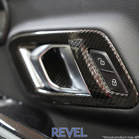 כיסוי ידית דלת פנימית של Revel GT Dry Carbon 2020 Toyota GR Supra - 2 חלקים