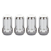 McGard SplineDrive אום (מושב חרוט) M14X1.5 / 1.648 אינץ'. אורך (4-Pack) - Chrome (כלי דרישה)