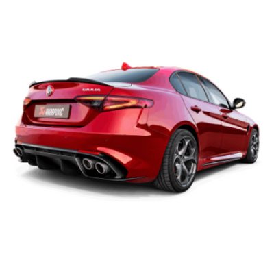 Akrapovic 17-19 Alfa Romeo Giulia Quadrifoglio Evolution Line Cat Back (טיטניום)