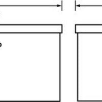 תיבת/חזה לאתר עבודה פלדה סוחר (קל/גדול) (42.75 אינץ') - שחור