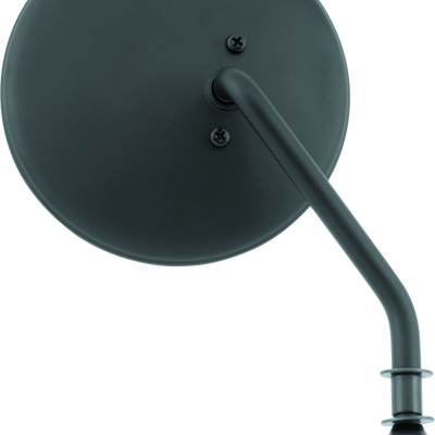 Bikers Choice שחור 4 אינץ' מראה עגולה קצר ימין אוניברסלי