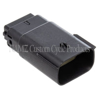 NAMZ 07-23 V-Twin Glide ימני כידון Ctrl Molex MX-150 12-Pos Male Connector - Blk (HD72488-07BK)