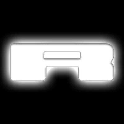 ORACLE Lighting תגי אותיות לד אוניברסלי מואר - מט גימור משטח - R ראה אחריות