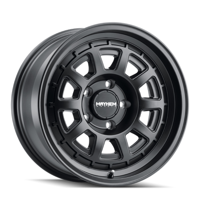 Mayhem 8303 Voyager 17x8.5 / 6x139.7 BP / 18mm Offset / 106mm Hub Black Matte Wheel
