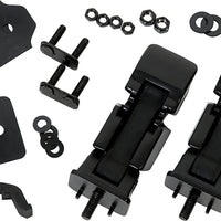 Kentrol 07-18 Jeep Wrangler JK Hood Catch Pair - מעיל פודרה שחור