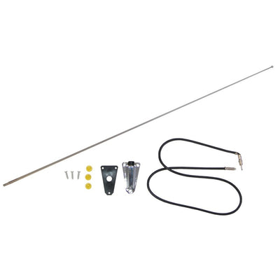 Omix Chrome Antenna Kit 76-95 Jeep CJ &amp; Wrangler