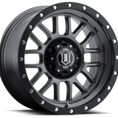 ICON Alpha 17x8.5 5x5 0 מ"מ אופסט 4.75 אינץ' BS 71.5 מ"מ גלגל מתכת אקדח נידח