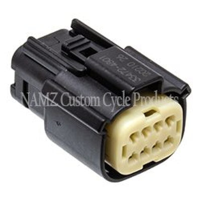 NAMZ 07-23 V-Twin VRSAW/CR/CX דגמי Molex MX-150 8-Position Female Connector - Blk (HD 72479-07BK)