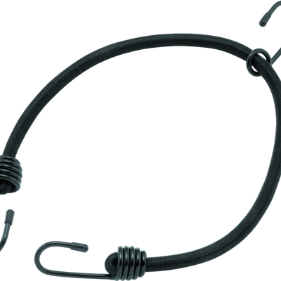 BikeMaster Bungee 24in Heavy Duty 3 Hook Black