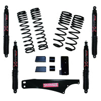 Skyjacker 2007-2018 Jeep Wrangler JK 4 דלתות 4WD Long Travel 2in-2.5in Lift Kit with Black Max Shocks