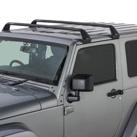 Rhino-Rack 07-22 ג'יפ רנגלר JK/JL 2 דלתות קשיח Vortex SG 2 מתלה גג בר - שחור