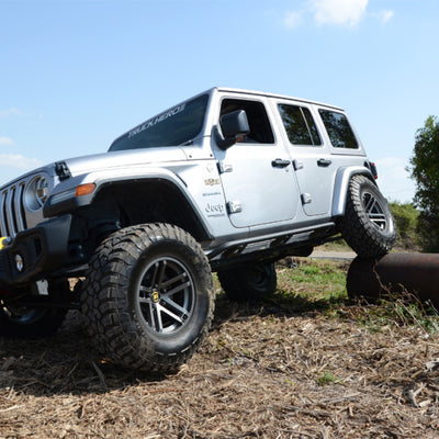 N-Fab Trail Slider Steps 07-17 Jeep Wrangler JK 4dr - SRW - מרקם שחור