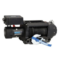 Superwinch 18000 LBS 12V DC 33/64in x 79 רגל חבל סינתטי טייגר Shark 18000SR כננת