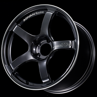 Advan TC4 18x9.5 +45 5-120 Racing Black Gun מתכתי וגלגל טבעת