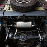 aFe Rebel Series 2.5in 409 SS מערכת פליטה סרן-גב שחור 07-18 ג'יפ רנגלר (JK) V6-3.6L/3.8L