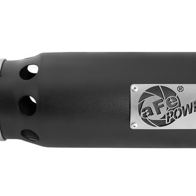 aFe SATURN 4S 4 אינץ' SS קצה פליטה מקורר - שחור 4 אינץ' פנימה x 5 אינץ' אאוט x 12 אינץ' L מוברג