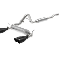 aFe Vulcan Series 2.5in 304SS Cat-Back Exhaust 07-18 Jeep Wrangler (JK) V6-3.6/3.8L with טיפים שחורים