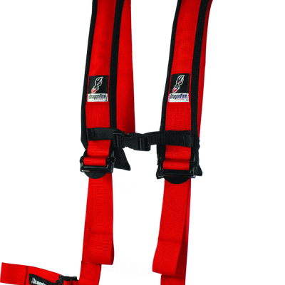 רתמת מירוצי DragonFire H-Style- 4-נקודות- EZ-Adjust- 2 אינץ' אבזם- אדום