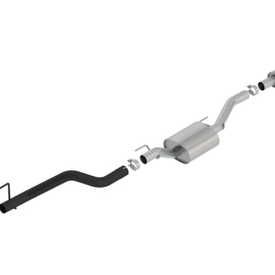 Borla 2020 Jeep Gladiator JT 3.6L V6 AWD S-Type Climber Catback עם טיפ שחור