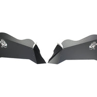 Fishbone Offroad 07-18 Jeep Wrangler JK לוגו אלומיניום פגושים פנימיים - מעיל אבקה שחור