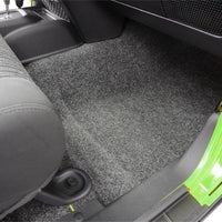 מיטה שטיח 07-10 Jeep JK 2Dr חזית 3 יחידות רצפה ערכת (כולל מגני חום)