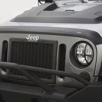 AVS 07-18 Jeep Wrangler Unlimited Ventvisor & Aeroskin Deflector Combo Kit - שחור מט