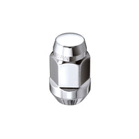 McGard Hex Lug Nut (סגנון בליטה של ​​מושב קונוס) 1/2-20 / 3/4 Hex / 1.45 אינץ'. אורך (חבילה של 4) - כרום