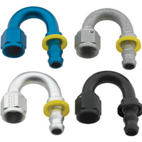 Fragola -10AN Push-Lite End 180 מעלות - שחור