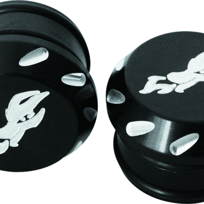 DragonFire Racing Billet Tube Endcap 1.5 אינץ' - אנודייז שחור