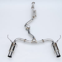 Invidia 2022+ סובארו WRX N1 Twin Outlet Single Layer SS Tip Cat-Back Exhaust