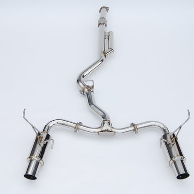 Invidia 2022+ סובארו WRX N1 Twin Outlet Single Layer SS Tip Cat-Back Exhaust