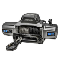 Superwinch 12000 LBS 12V DC 3/8in x 80ft חבל סינטטי SX 12000SR כננת - גרפיט