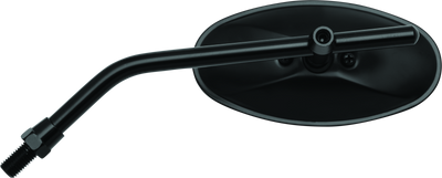 BikeMaster מראה אליפסה מתכווננת 10 מ"מ - כל אחת - שחורה