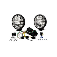 KC HiLiTES Apollo Pro 5in. Halogen Light 55w Spot Beam (מערכת Pair Pack) - שחור