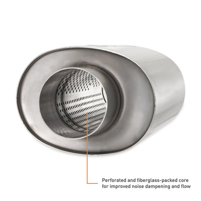 תהודה אוניברסלי של Mishimoto עם 2.5 אינץ' כניסה/יציאה - מוברש