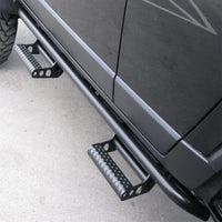 N-Fab RKR Step System 07-17 ג'יפ רנגלר JK 4 דלתות הכל - טקסטיל שחור - 1.75 אינץ'