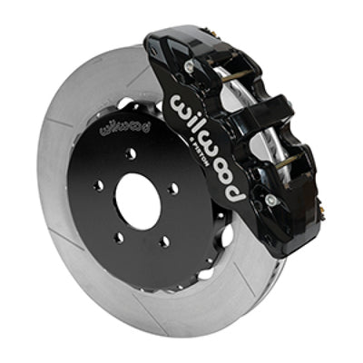 Wilwood 09-13 Nissan 370Z/G37 Aero6 Big Brake Brake Brake Kit - מחורץ (שחור)