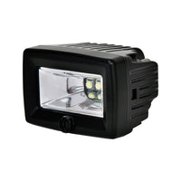 KC HiLiTES C-Series C2 LED 2 אינץ'. אזור גיבוי Flood Light 20w (סינגל) - שחור