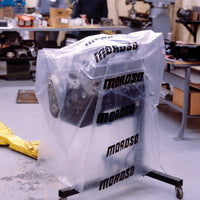 תיק אחסון מנוע של Moroso עם לוגו - גובה 47 אינץ' x 40 אינץ' רחב x 19-1/2 אינץ' עמוק - יחיד