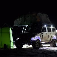 KC HiLiTES C-Series C2 LED 2 אינץ'. אזור גיבוי Flood Light 20w (סינגל) - שחור