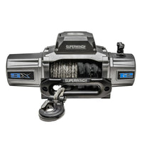 Superwinch 12000 LBS 12V DC 3/8in x 80ft חבל סינטטי SX 12000SR כננת - גרפיט