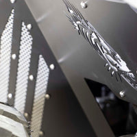 Fishbone Offroad 2018+ ג'יפ רנגלר/גלדיאטור - פגושים פנימיים קדמיים במעיל אבקה שחור