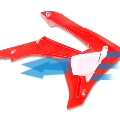 Cycra 14-17 Honda CRF250R Powerflow רדיאטור כיסויי - אדום