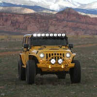 KC HiLiTES 07-18 ג'יפ JK (לא עבור רוביקון/סהרה) 7 אינץ'. Gravity LED Pro DOT פנס (Pir Pack Sys)